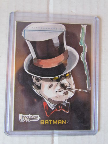 Rittenhouse DC Batman Archives Cards Sketch Card by JEFF Penguin 1/1