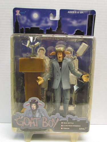 X Toys Saturday Night Live Series 1 Figure GOAT BOY (package yellowed)