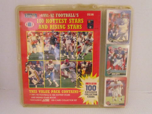1991-92 Score 100 Hottest Stars and Rising Stars Football Factory Set