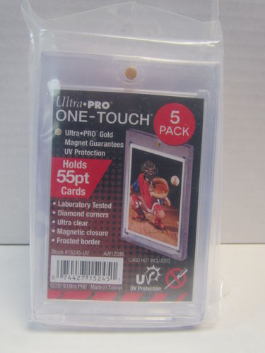 Ultra-Pro UV One-Touch Magnetic Card Holder (55 Point) 5 Pack #15245-UV