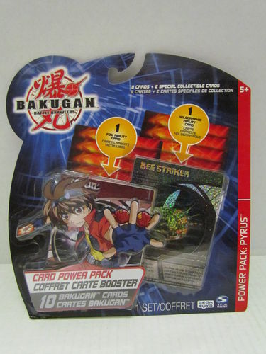 Bakugan Card Power Pyrus Booster Pack #4