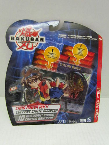 Bakugan Card Power Pyrus Booster Pack #1