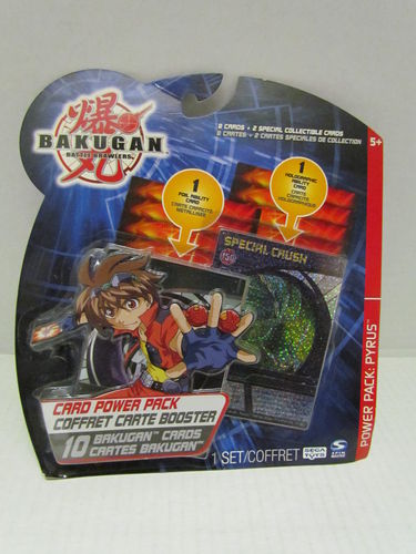 Bakugan Card Power Pyrus Booster Pack #9