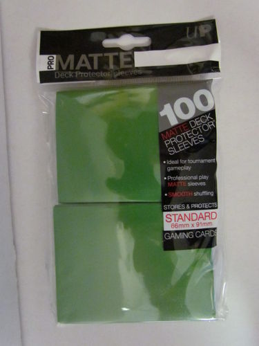 Ultra Pro Deck Protecters Pro Matte 100 count package GREEN #84517