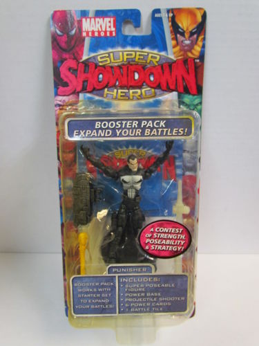 Upper Deck Toy Biz Marvel Super Hero Showdown Booster PUNISHER (package yellowed)
