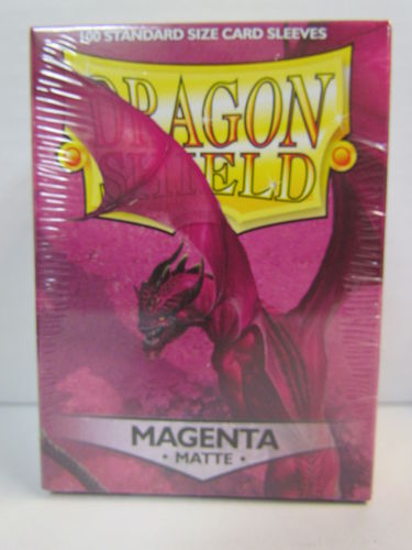 Dragon Shield Card Sleeves 100 count box MAGENTA Matte AT-11026