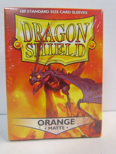 Dragon Shield Card Sleeves 100 count box ORANGE Matte AT-11013