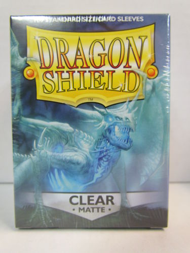 Dragon Shield Card Sleeves 100 count box CLEAR Matte AT-11001