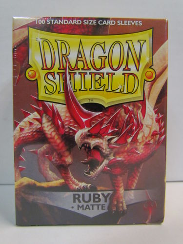 Dragon Shield Card Sleeves 100 count box RUBY Matte AT-11037