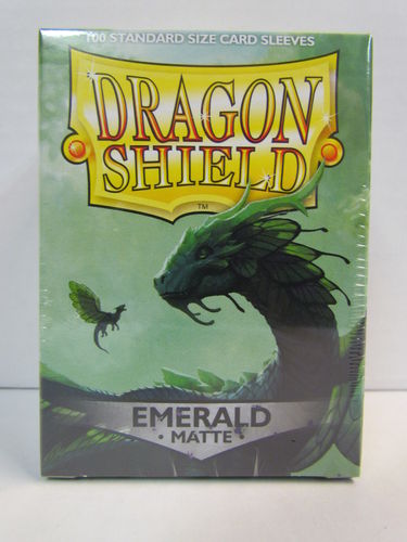 Dragon Shield Card Sleeves 100 count box EMERALD Matte AT-11036