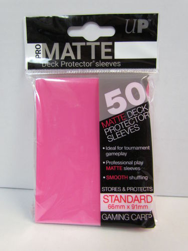 Ultra Pro Deck Protecters Pro Matte 50 count package BRIGHT PINK #84147