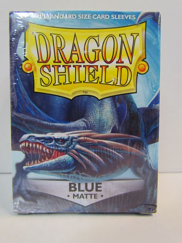 Dragon Shield Card Sleeves 100 count box BLUE Matte AT-11003
