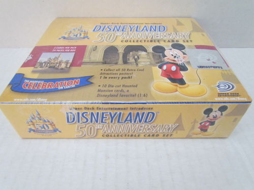 Upper Deck Disneyland 50th Anniversary Collectible Trading Cards Box