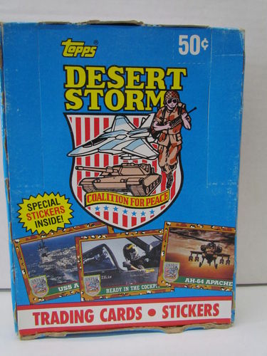 Topps Desert Storm Trading Cards Box 1st Print