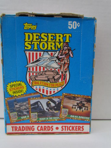 Topps Desert Storm Trading Cards Box 2nd Print