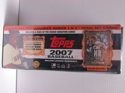 2007 Topps Baseball (Barry Bonds Piece of History) Factory Set