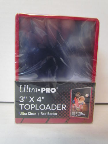 Ultra Pro Top Loader - 3x4 Red Border #81159