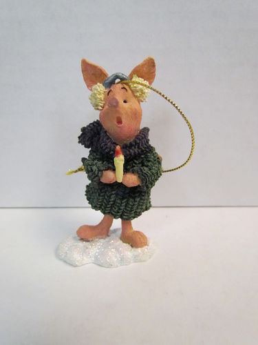 Boyds Collection Pooh's Holiday Caroling PIGLET Ornament