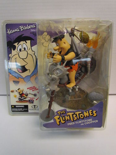 McFarlane Hanna Barbera Series 1 Figure FRED FLINTSTONE (package yellowed)
