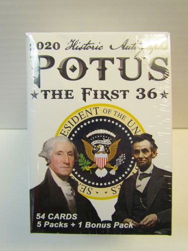 Historic Autographs POTUS The First 36 Trading Cards Blaster Box