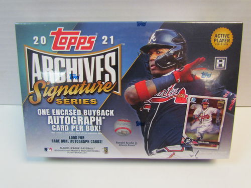 2021 Topps Archives Signature Series Active Player Edition Baseball Hobby Box