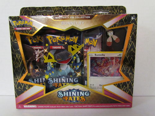 Pokemon Shining Fates Mad Party Pin Collection BUNNELBY