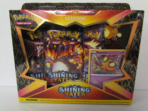 Pokemon Shining Fates Mad Party Pin Collection DEDENNE