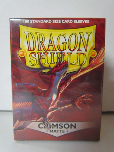 Dragon Shield Card Sleeves 100 count box CRIMSON Matte AT-11021