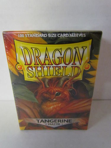 Dragon Shield Card Sleeves 100 count box TANGERINE Matte AT-11030