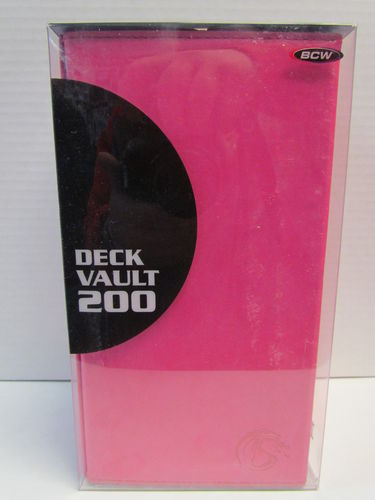BCW Deck Vault LX 200 PINK #1-DVLX-200-PNK