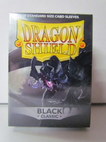 Dragon Shield Card Sleeves 100 count box BLACK Classic AT-10002
