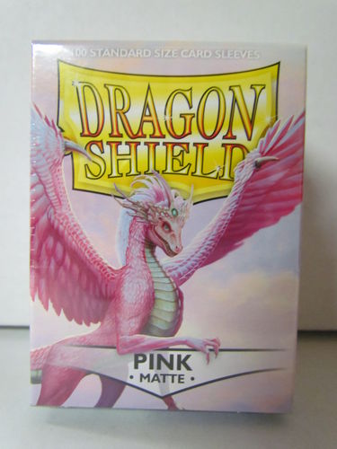 Dragon Shield Card Sleeves 100 count box PINK Matte AT-11012