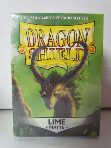 Dragon Shield Card Sleeves 100 count box LIME Matte AT-11038