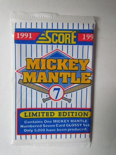 1991 Score Mickey Mantle Glossy Baseball Factory Set