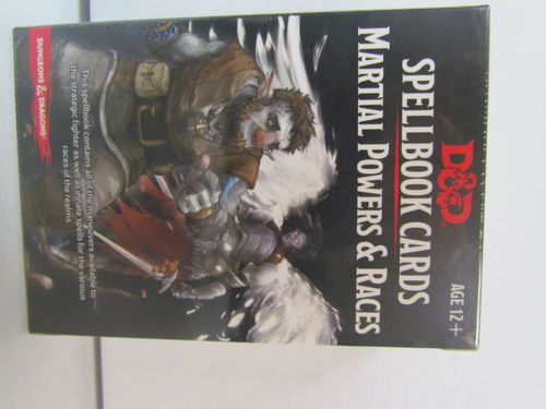 Dungeons & Dragons Spellbook Cards Deck MARTIAL POWERS & RACES