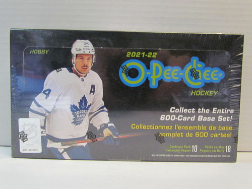 2021/22 Upper Deck O-Pee-Chee (OPC) Hockey Hobby Box