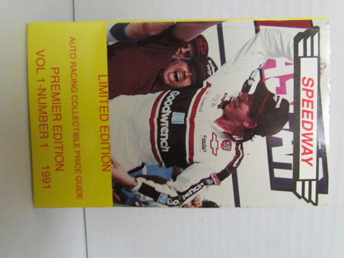 1991 Speedway Premier Edition Price Guide with cards