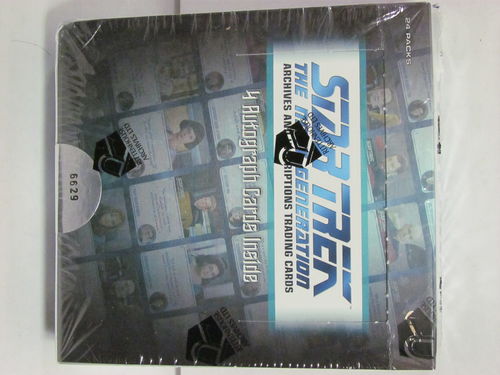 Rittenhouse STAR TREK NEXT GENERATION ARCHIVES AND INSCRIPTIONS Trading Cards Hobby Box