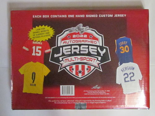 2022 Leaf Autographed Jersey Edition Multi-Sport Hobby Box