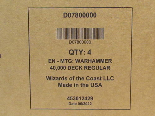 Magic the Gathering Warhammer 40K Commander Deck (Set of 4)