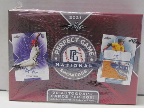 2021 Leaf Perfect Game National Showcase Baseball Hobby Box