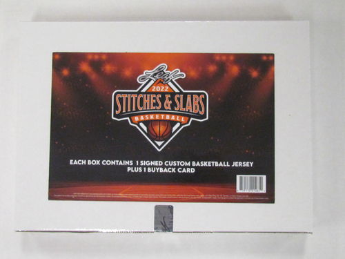 2022 Leaf Stitches and Slabs Basketball Hobby Box
