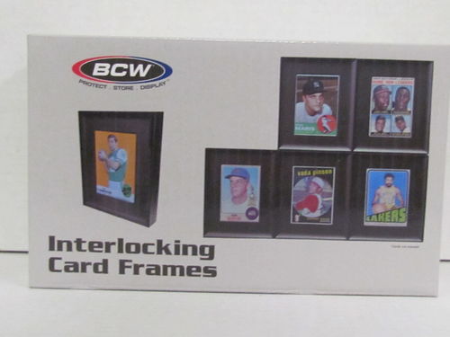 BCW Interlocking Card Frames (6 Count) BLACK