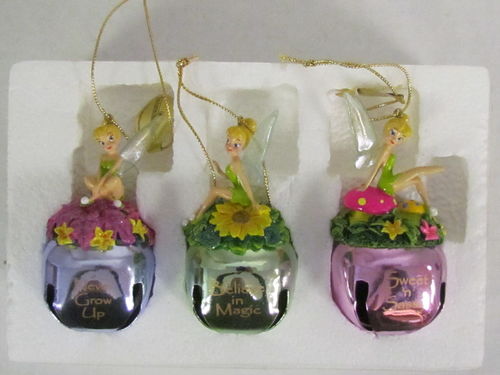 The Ashton-Drake Gallaries Tinker Bell's Sleigh Bells Ornament Collection  (missing foot)