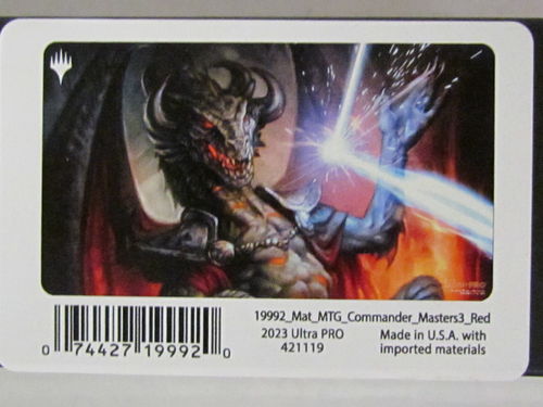 Magic the Gathering Playmat Commander Masters Red