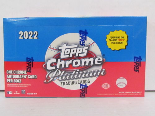 2022 Topps Chrome Platinum Baseball Hobby Box