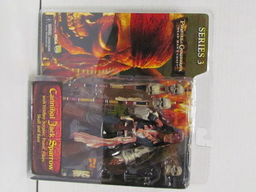 NECA Pirates of the Caribbean Dead Man's Chest Series 3 Figure CANNIBAL JACK SPARROW